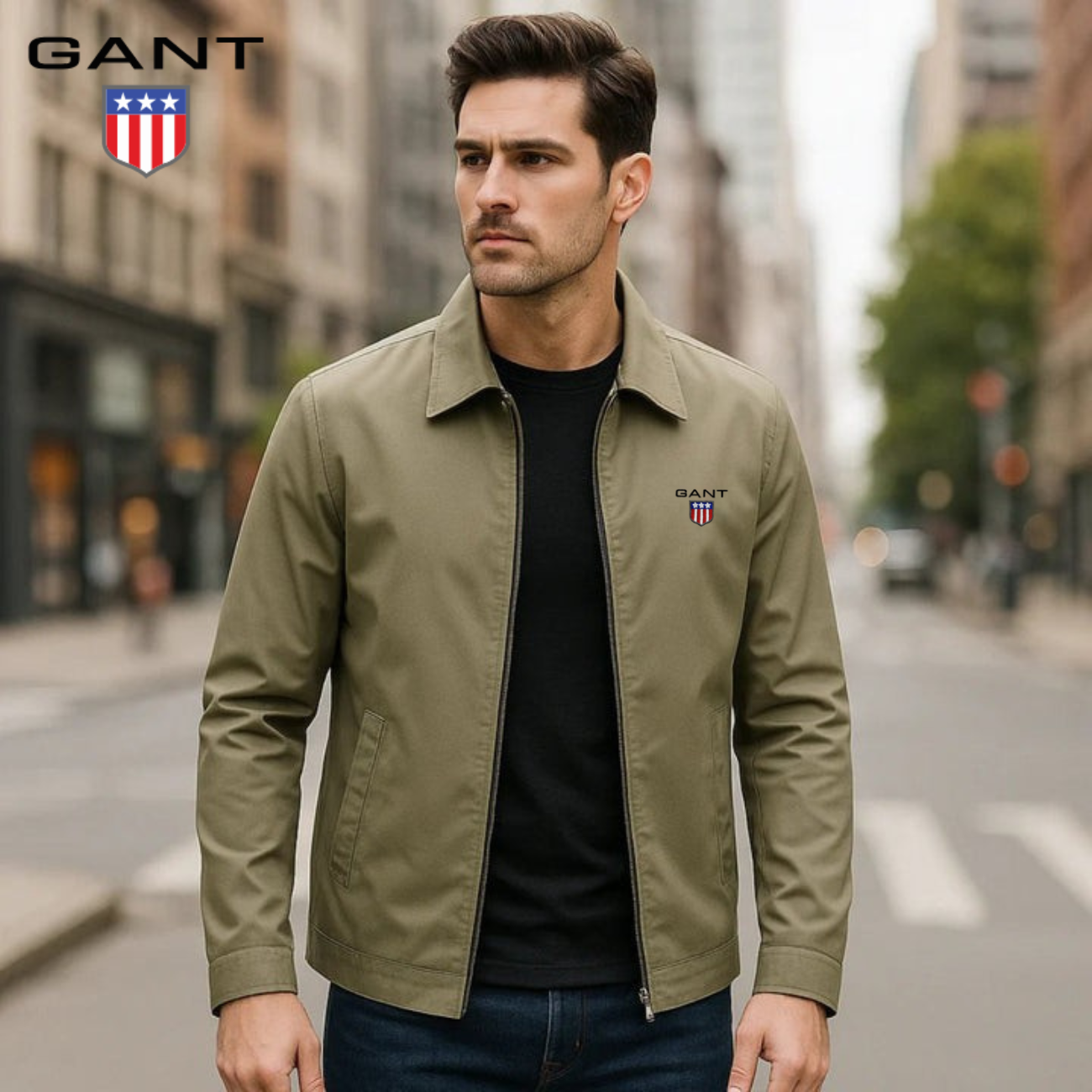 Elegant jacket with zipper - SALE PRICE