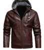 MAISON CLÉMENT PARIS™ | ZIPPERED LEATHER EFFECT HOODED JACKET