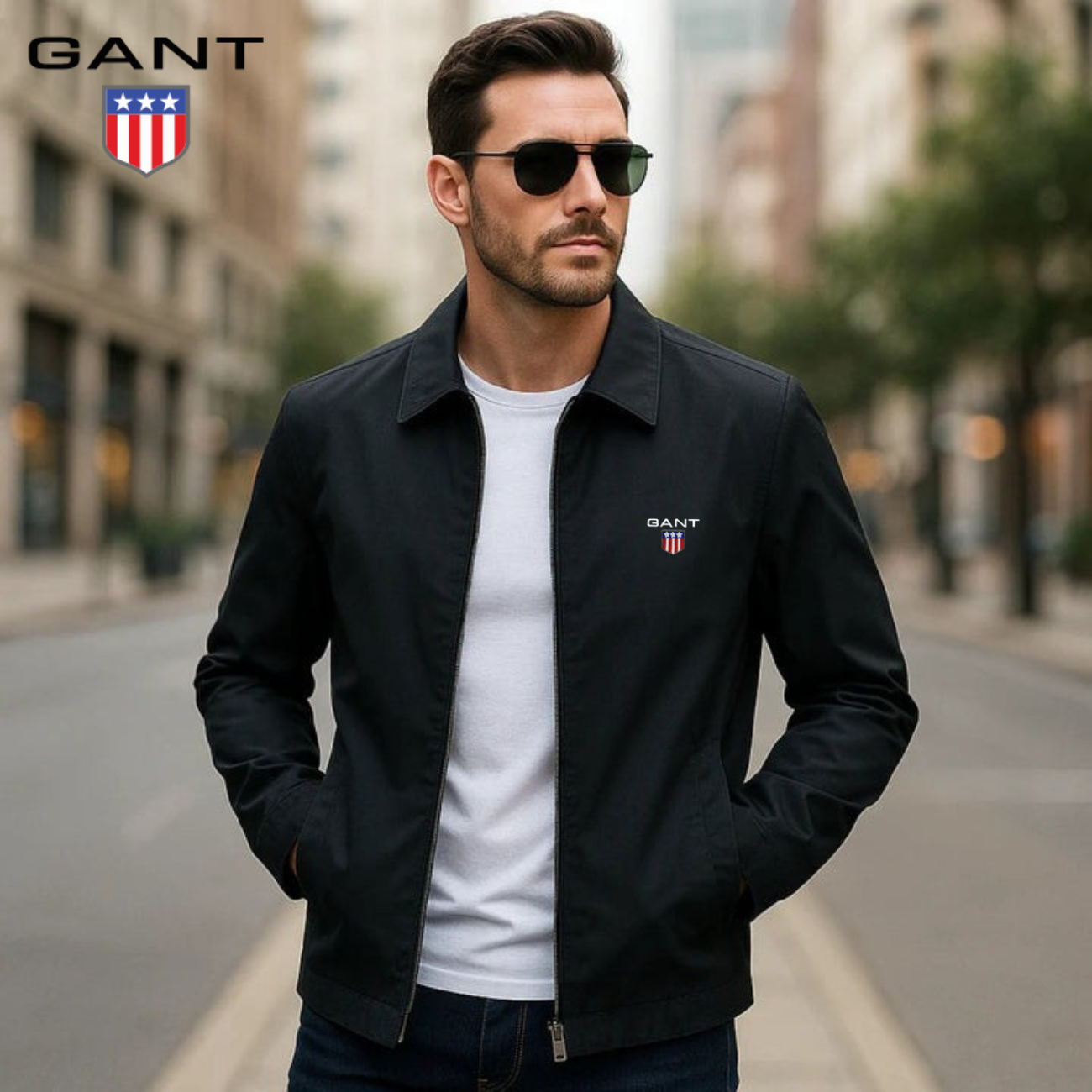Elegant jacket with zipper - SALE PRICE