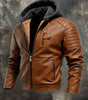 MAISON CLÉMENT PARIS™ | ZIPPERED LEATHER EFFECT HOODED JACKET