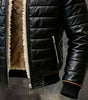 MAISON CLÉMENT PARIS™ | BLACK QUILTED JACKET WITH SHERPA LINING