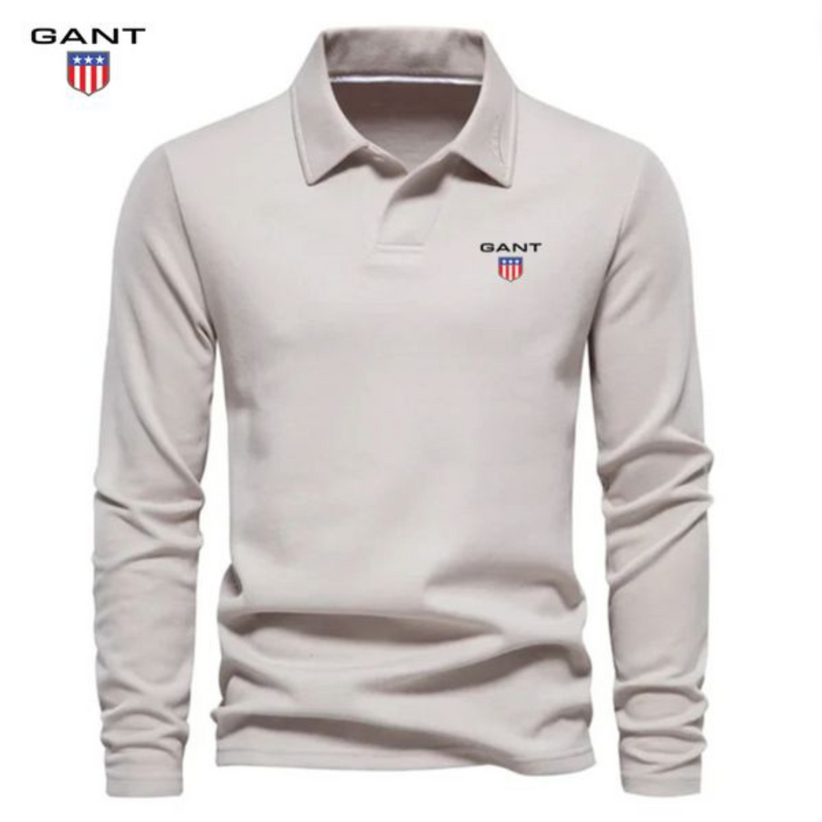Long-sleeved polo shirt