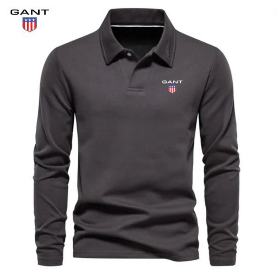 Long-sleeved polo shirt
