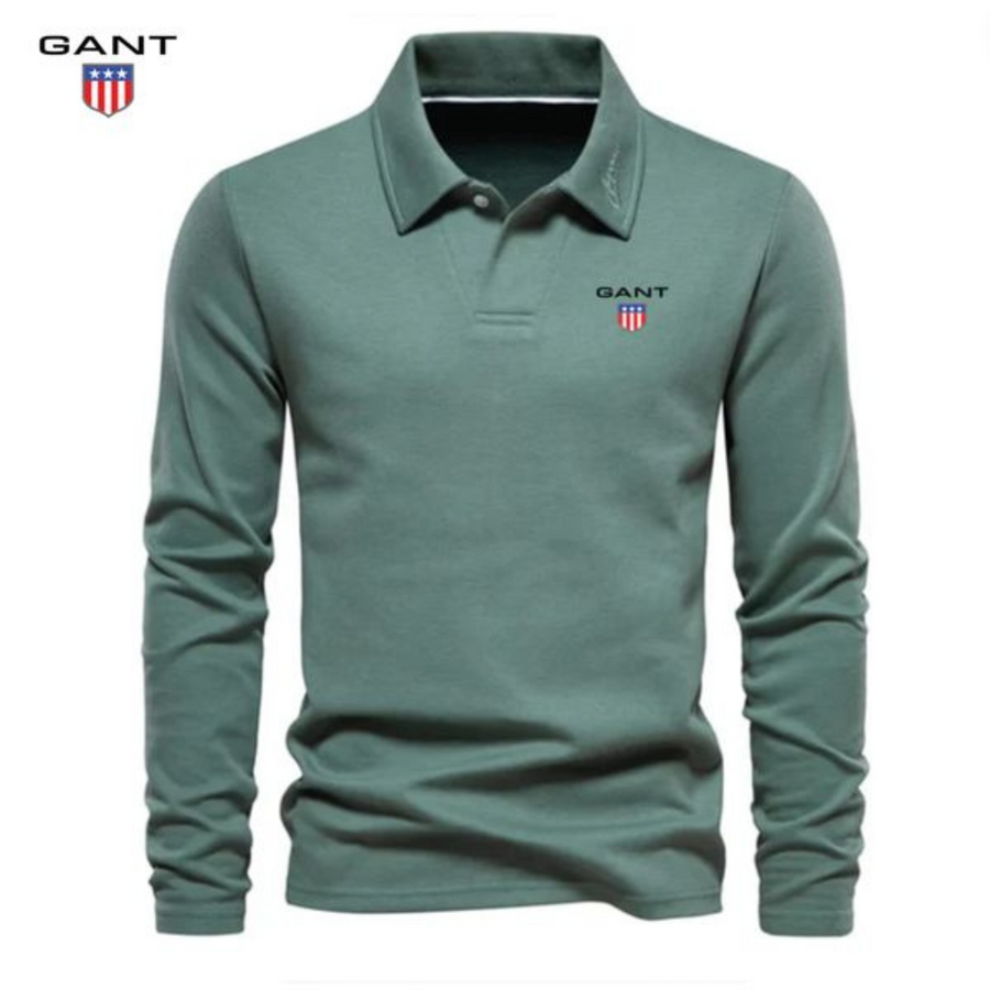 Long-sleeved polo shirt