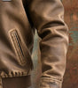 MAISON CLÉMENT PARIS™ | CLASSIC CUT BROWN AGED LEATHER JACKET